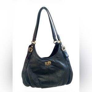 Coach Black Leather Shoulder Bag Coach Madison Maggie shoulder bag 16503